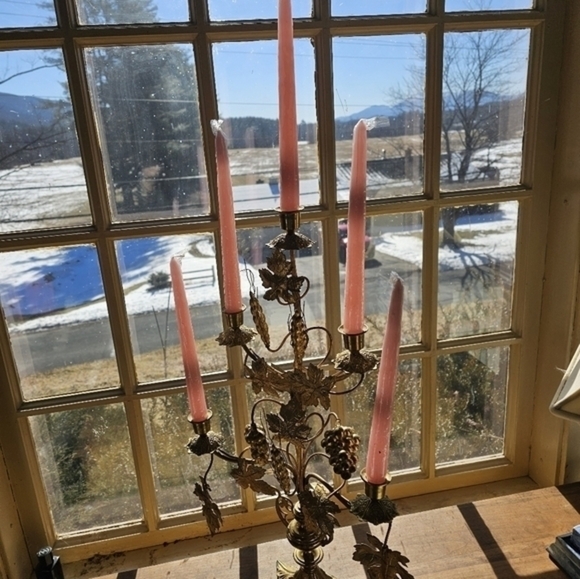 Antique/vintage gilt bronze‎ candelabra - Picture 5 of 7